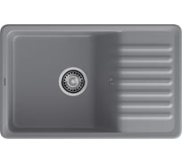 Мойка GranFest QUARZ 72 1-чаша+крыло 760х480 мм темно-серый арт.GF-ZW- 72 темно-серый
