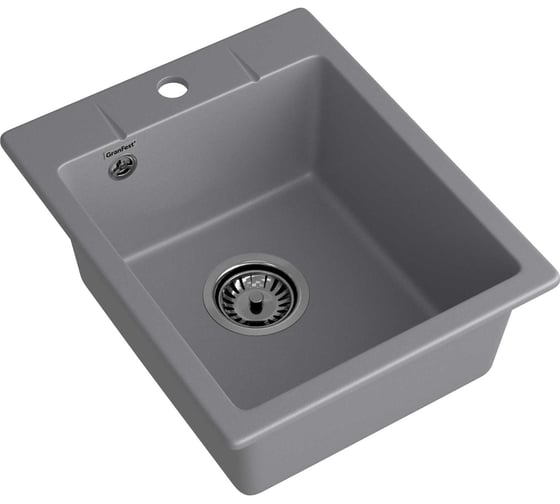 Мойка GranFest URBAN 240 1 чаша, 400х490 мм GF-UR-240 темно-серый
