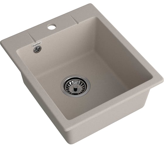 Мойка GranFest URBAN 242 1 чаша, 420х490 мм GF-UR-242 песочный