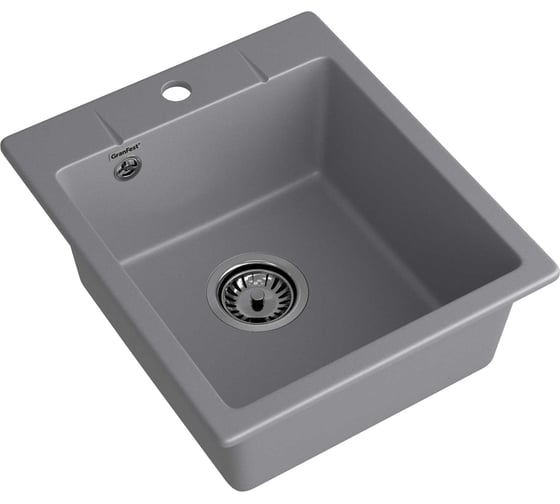 Мойка GranFest URBAN 242 1 чаша, 420х490 мм GF-UR-242 темно-серый