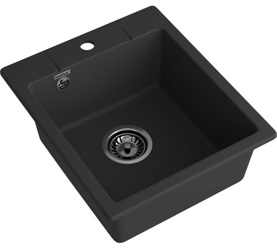 Мойка GranFest URBAN 242 1 чаша, 420х490 мм GF-UR-242 черный