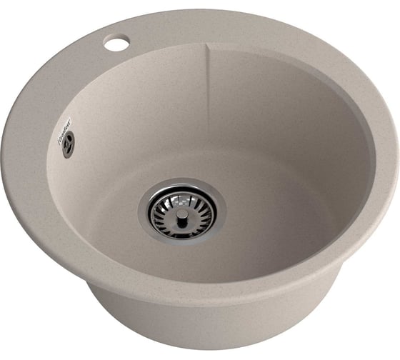 Мойка GranFest URBAN 649 1 чаша, D-490 мм GF-UR-649 песочный