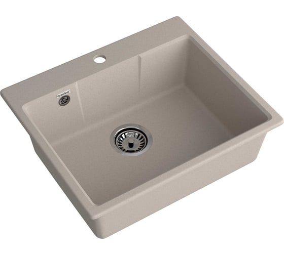 Мойка GranFest URBAN 658 1 чаша, 580х490 мм GF-UR-658 песочный