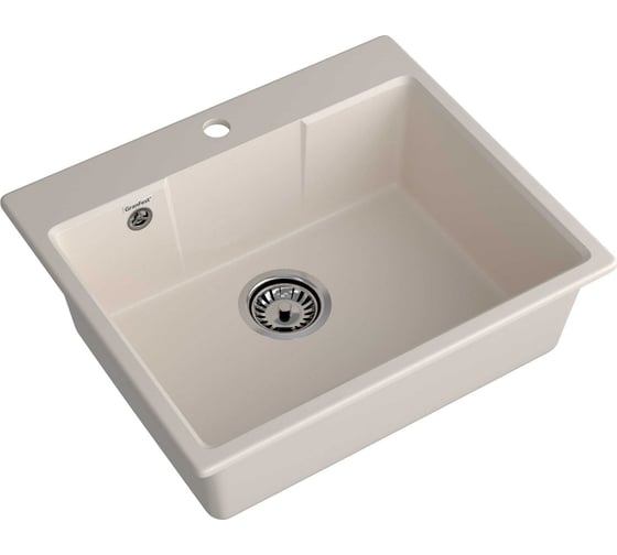 Мойка GranFest URBAN 658 1 чаша, 580х490 мм GF-UR-658 белый