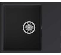 Мойка GranFest URBAN 658L 1 чаша+крыло, 580х490 мм GF-UR-658L черный