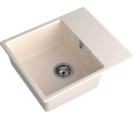 Мойка GranFest URBAN 658L 1 чаша+крыло, 580х490 мм GF-UR-658L белый