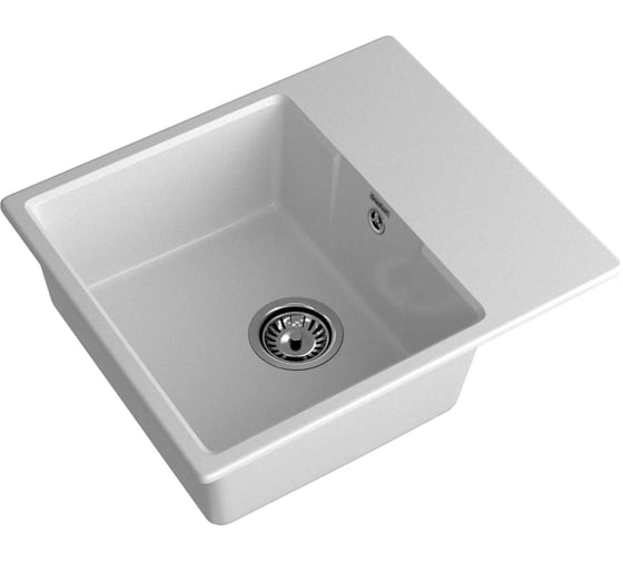 Мойка GranFest URBAN 658L 1 чаша+крыло, 580х490 мм GF-UR-658L серый