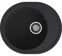 Мойка GranFest URBAN 857L 1 чаша+крыло, 570х480 мм GF-UR-857L черный