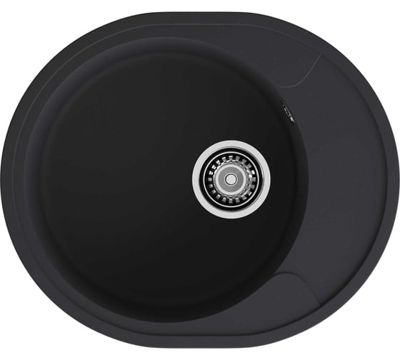 Мойка GranFest URBAN 857L 1 чаша+крыло, 570х480 мм GF-UR-857L черный