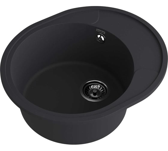 Мойка GranFest URBAN 857L 1 чаша+крыло, 570х480 мм GF-UR-857L черный