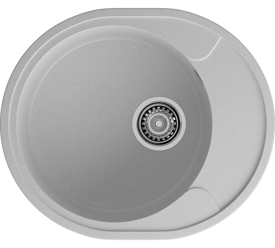 Мойка GranFest URBAN 857L 1 чаша+крыло, 570х480 мм GF-UR-857L серый