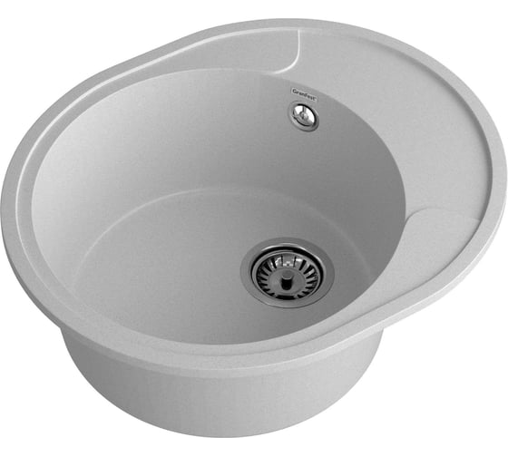 Мойка GranFest URBAN 857L 1 чаша+крыло, 570х480 мм GF-UR-857L серый
