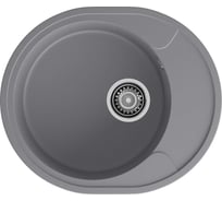 Мойка GranFest URBAN 857L 1 чаша+крыло, 570х480 мм GF-UR-857L темно-серый