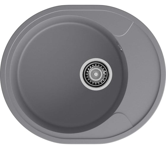 Мойка GranFest URBAN 857L 1 чаша+крыло, 570х480 мм GF-UR-857L темно-серый 1