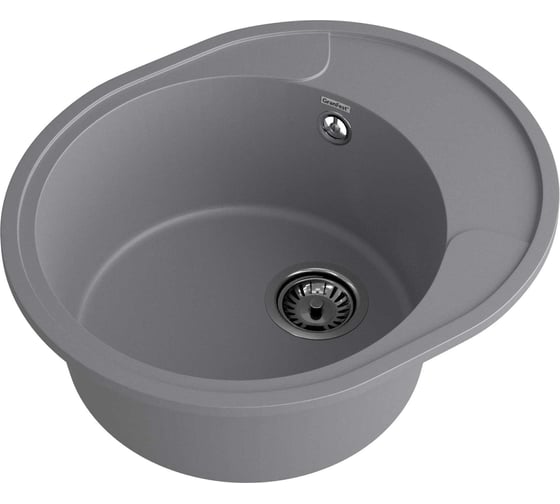 Мойка GranFest URBAN 857L 1 чаша+крыло, 570х480 мм GF-UR-857L темно-серый