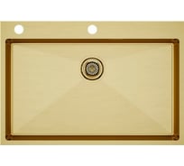 Мойка из нержавеющей стали Paulmark VAST-EDGE брашированное золото, 750x510 мм PM777551-BG