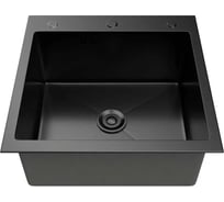 Кухонная мойка из нержавеющей стали MARBLE VM500/500B с PVD покрытием VM500*500B