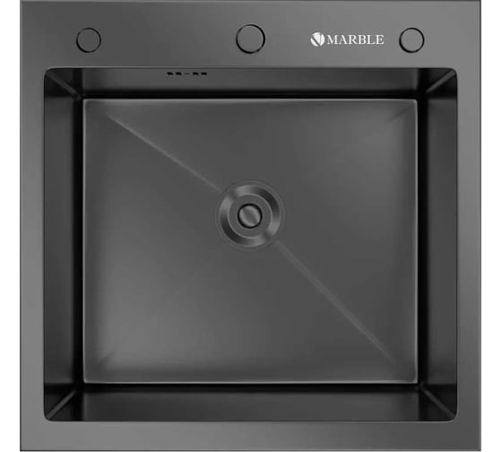 Кухонная мойка из нержавеющей стали MARBLE VM500/500B с PVD покрытием VM500*500B