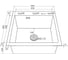 Кухонная мойка из нержавеющей стали MARBLE VM500/500B с PVD покрытием VM500*500B 4