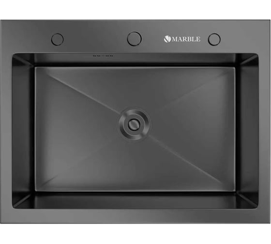 Кухонная мойка из нержавеющей стали MARBLE VM600/500B с PVD покрытием VM600*500B