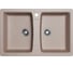 Мойка MIXLINE ML-GMS22 СТАНДАРТ двухчашевая, бежевый (328), 775x495x190 мм 553572 1