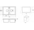 Мойка MIXLINE ML-GMS22 СТАНДАРТ двухчашевая, песочный (302), 775x495x190 мм 553574 6