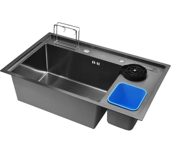 Кухонная мойка из нержавеющей стали WISENT с PVD покрытием WM37850B