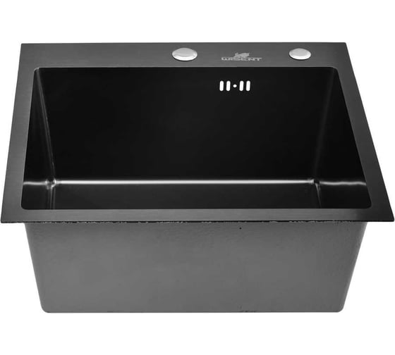 Кухонная мойка из нержавеющей стали WISENT с PVD покрытием рифленая W35044BD-S с сифоном и дозатором W405B WS35044BD/W02-114B/W405B 1