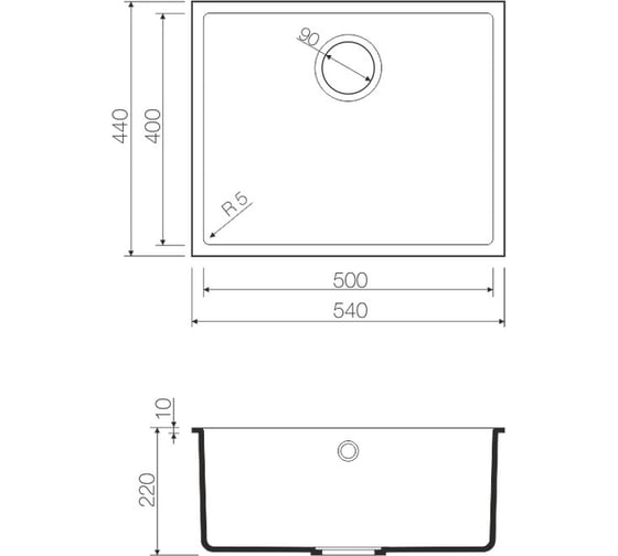 Мойка Omoikiri Bosen 54-U-PL Tetogranit/платина 4993233