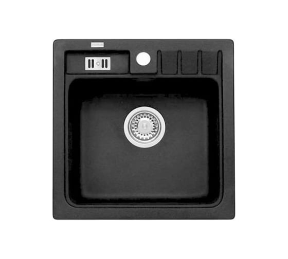 Мойка ALVEUS NIAGARA 20 GRANITAL CARBON-G91 465x465x180 мм, 1x с сифоном 1105419 1089484