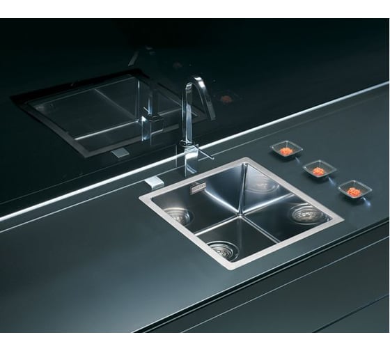 Мойка ALVEUS QUADRIX 30 BRS 450х450х200 мм, в комплекте с сифоном 1102384 1102604
