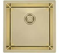Мойка ALVEUS QUADRIX MONARCH 30 GOLD 450х450х200 мм, в комплект с выпуском, без сифона 1103319
