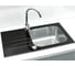 Мойка ALVEUS VITRO 20 RAL9005-90 черная, 780х430 мм, с сифоном клапан-автомат 1058656 1114558 2