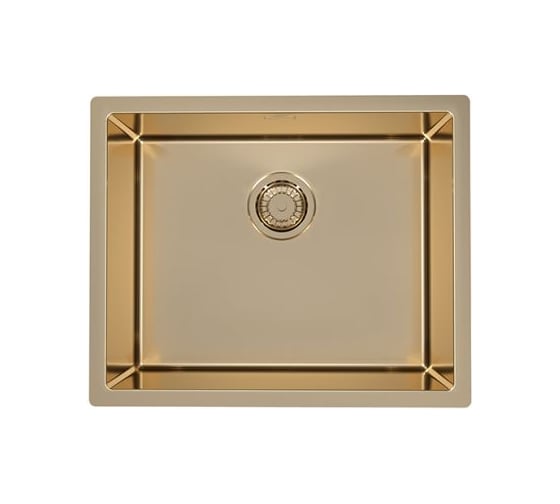 Мойка ALVEUS QUADRIX MONARCH 50 BRONZE 550х450х200 мм, в комплекте с выпуском, без сифона 1103384