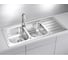 Мойка ALVEUS LINE 100 NAT-90 1160х500 мм, 2X в комплекте с сифоном 1130555 1087978 3