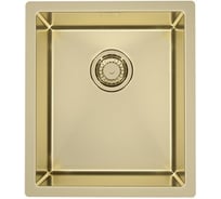 Мойка ALVEUS QUADRIX MONARCH 20 GOLD 390х450х200 мм, в комплекте с выпуском, без сифона 1103316