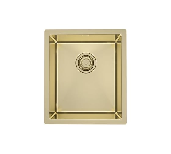 Мойка ALVEUS QUADRIX MONARCH 20 GOLD 390х450х200 мм, в комплекте с выпуском, без сифона 1103316