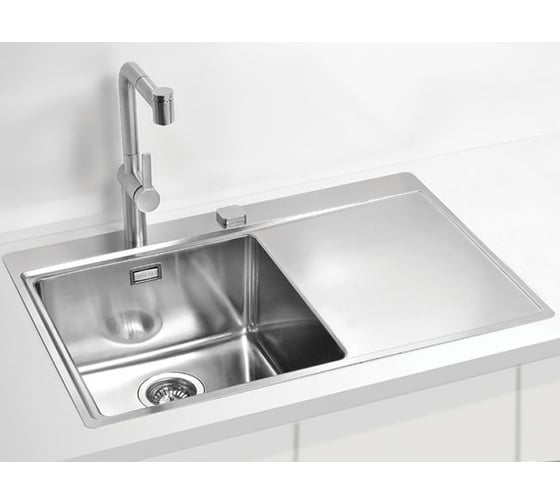 Мойка ALVEUS PURE 40L KMB-90 790х525 мм, 1Х левая, в комплекте с сифоном 1127252 1103610