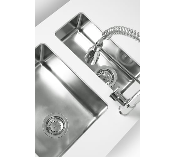Мойка ALVEUS KOMBINO 10 SAT-90 180х400х144 мм, в комплекте с сифоном 1102384 1100233