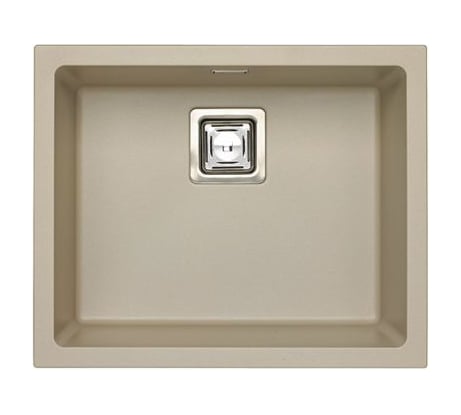 Мойка ALVEUS QUADRIX 50 GRANITAL+ PEBBLE-G02M 560х460х200 мм, с сифоном 1133398 1108035