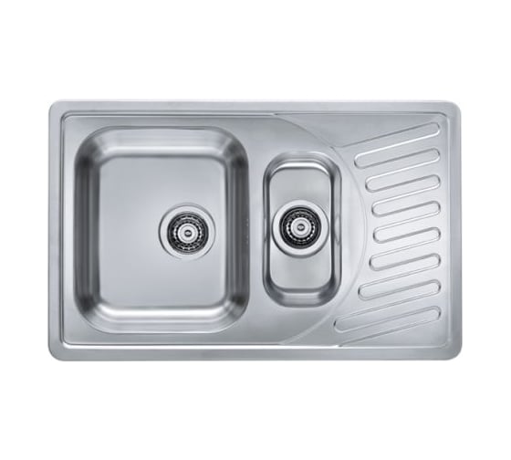 Мойка ALVEUS ELEGANT 110 LEI-90 810х510 мм, 1+1/2 в комплекте с сифоном 1130555 1009389 1