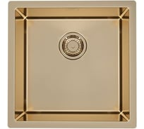 Мойка ALVEUS QUADRIX MONARCH 30 BRONZE 450х450х200 мм, в комплекте с выпуском, без сифона 1103381