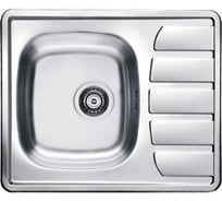 Мойка ALVEUS ZOOM 10 LEI-90 615х500 мм, в комплекте с сифоном 1102384 1098941