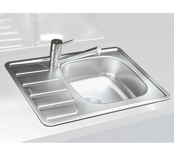 Мойка ALVEUS ZOOM 10 LEI-90 615х500 мм, в комплекте с сифоном 1102384 1098941