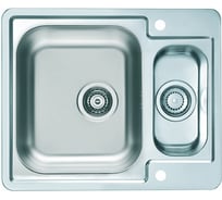 Мойка ALVEUS LINE MAXIM 50 SAT-90 610х500 мм, 1+1/2 в комплекте с сифоном 1130555 1089612