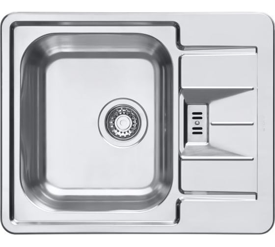 Мойка ALVEUS LINE MAXIM 60 SAT-90 LUX 615х500 мм, в комплекте с сифоном 1064388 1089613 1