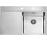 Мойка ALVEUS PURE 40R KMB 90 правая, в комплекте с сифоном 1127252 1103651 1