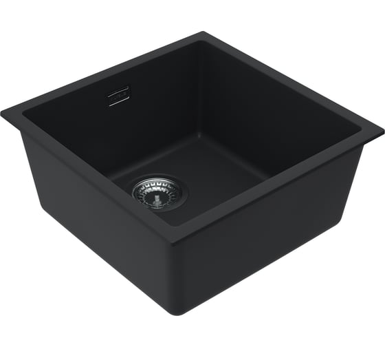 Мойка для кухни ALVEUS OMNI 20 GRANITAL DEEP BLACK-G90 450x450x198 с сифоном 1150048