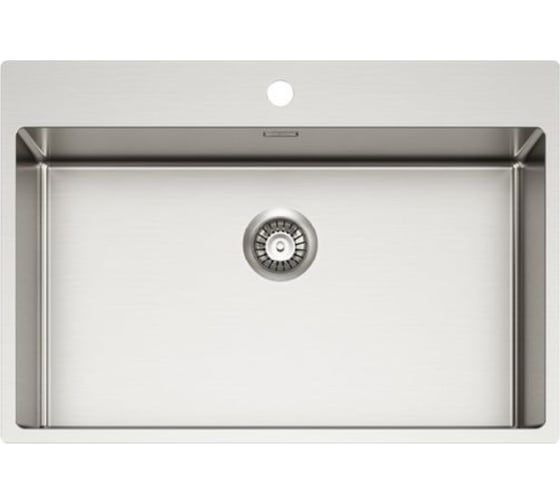 Мойка для кухни ALVEUS NOX 130 BRS 740x515x200 в комплекте с интегрированным сифоном 1149938 1
