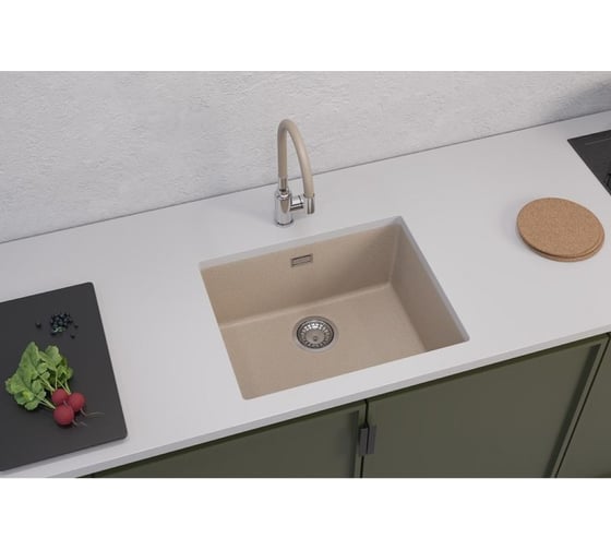 Мойка для кухни ALVEUS OMNI 30 GRANITAL TERRA-G22 500x450x198 с сифоном 1150053